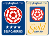 'Enjoy England' 4 Star Gold Award self-catering accommodation